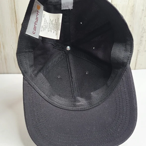 Carhartt Black Baseball Cap Hat Est 1889 Embroidered Unisex Adjustable - Picture 9 of 10